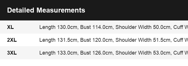 Size Guide