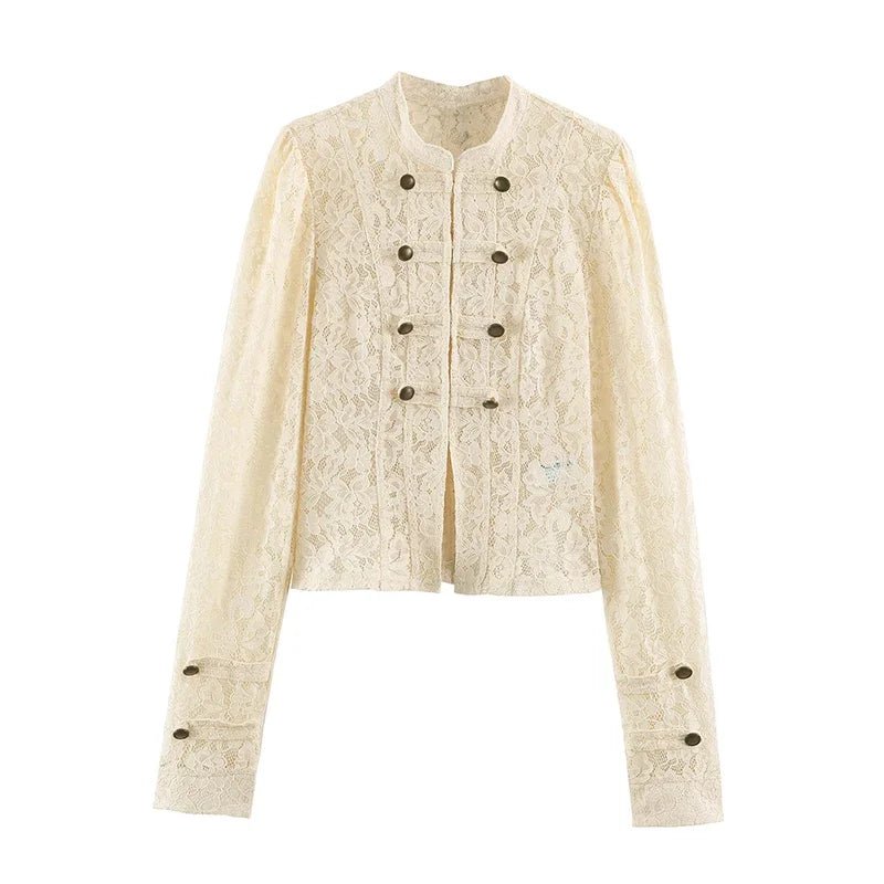 Chaqueta Patchwork de Encaje Transparente Esther