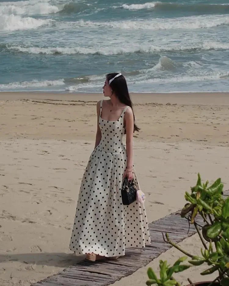 Vestido midi Petra de lunares