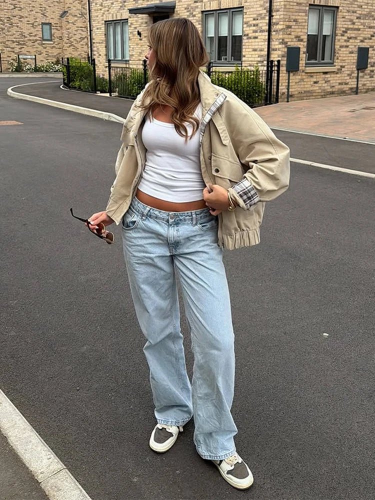 Chaqueta bomber Anna con cuello alto