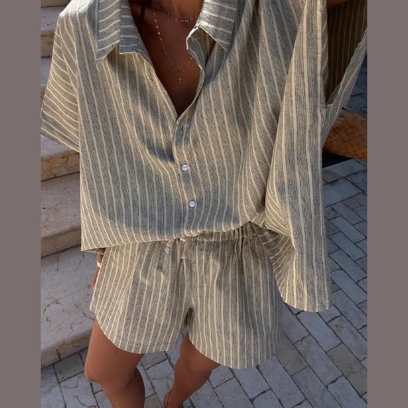 Conjunto de shorts a rayas Mara