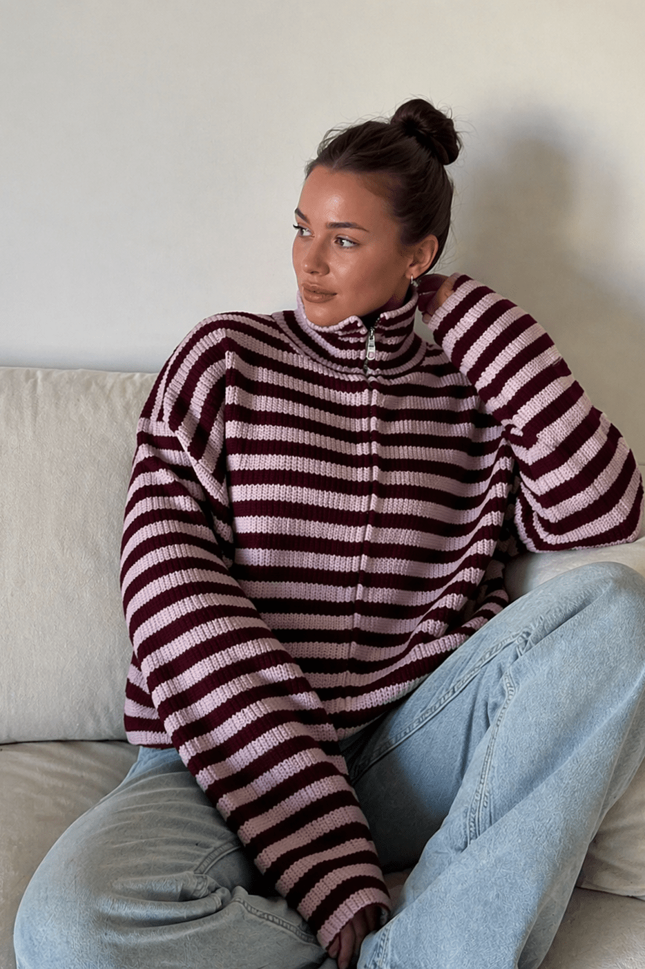 ZEYA - Adinda Knit Zip Sweater