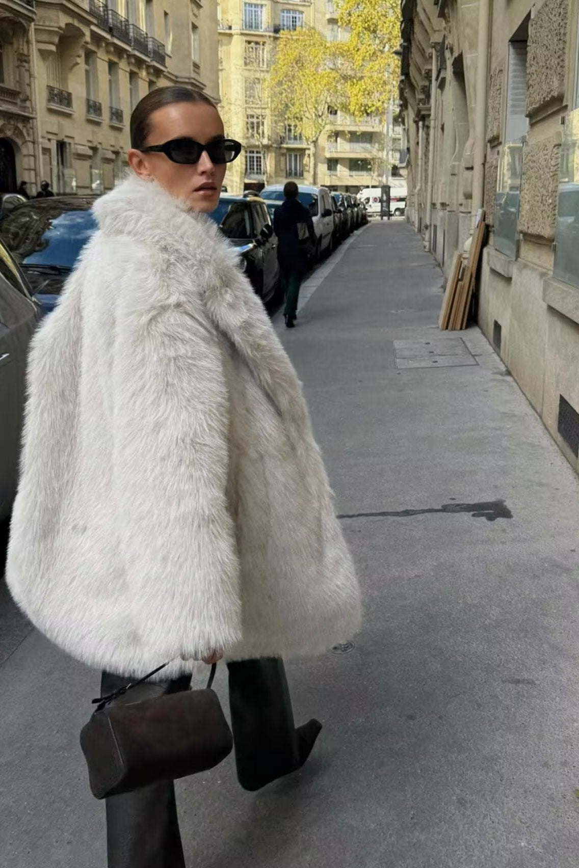 ZEYA - Agnes Mid Length faux fur Coat