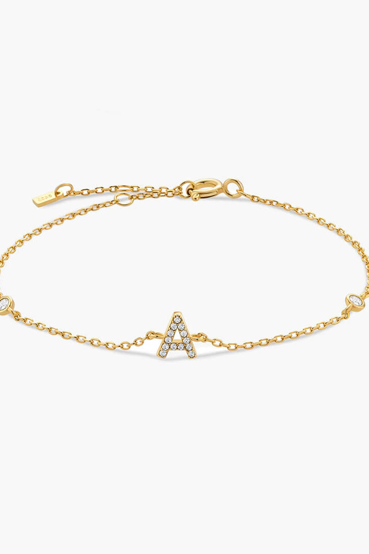 ZEYA - Aline Letter Charm Bracelet