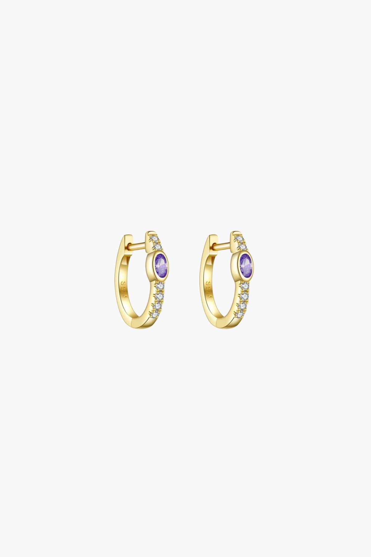 ZEYA - Amber Hoop Earrings