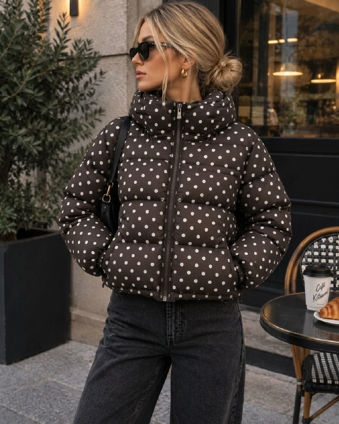 ZEYA - Angela Quilted Cropped Puffer Jacket
