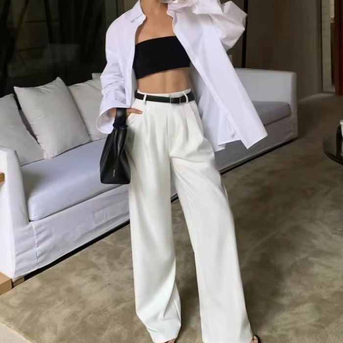 ZEYA - Anne Wide Leg elegant Trousers