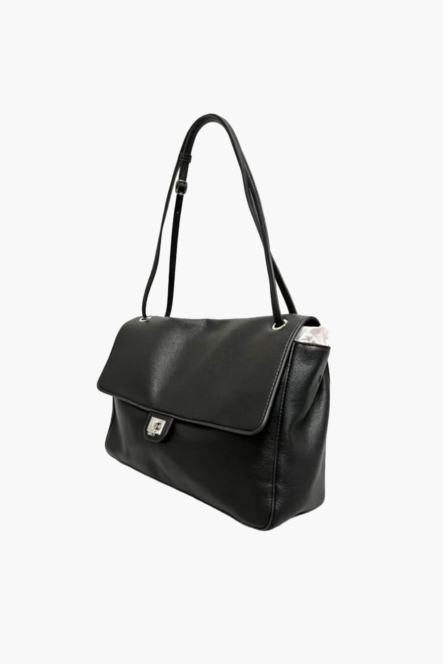 ZEYA - Ava Maxi Flap Leather Shoulder Bag