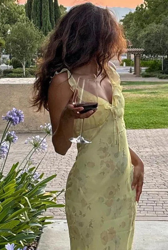 ZEYA - Beatrice Floral Plunge Maxi Dress