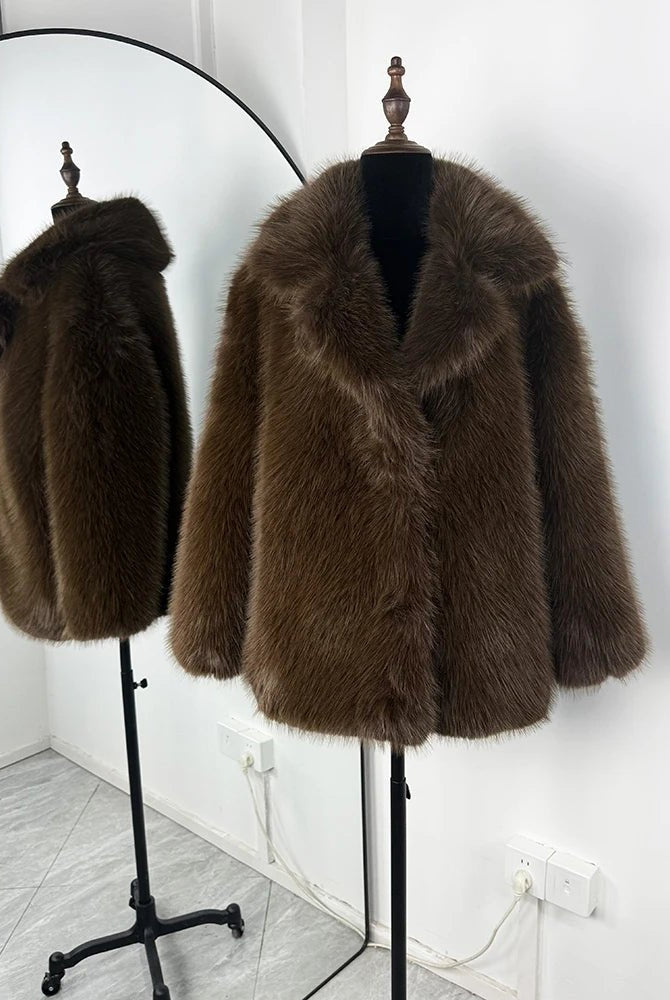 ZEYA - Beatrix Oversized Faux Fur Coat
