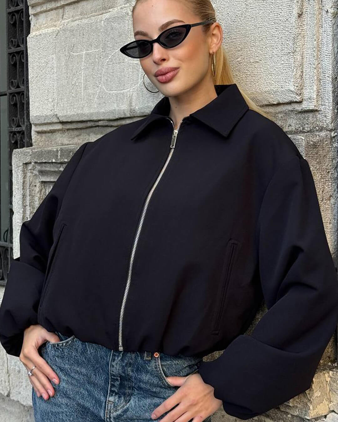 ZEYA - Bianca Puffed Bomber Jacket
