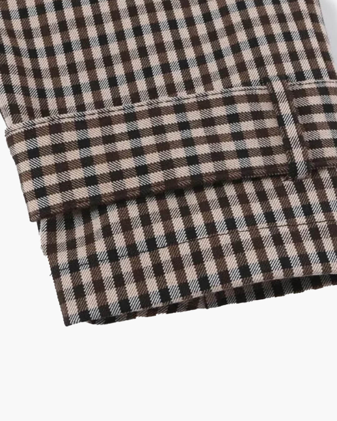 ZEYA - Billie Drawstring Gingham Short Trench