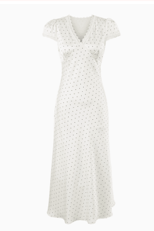 ZEYA - Camila Printed Satin Midi Dress