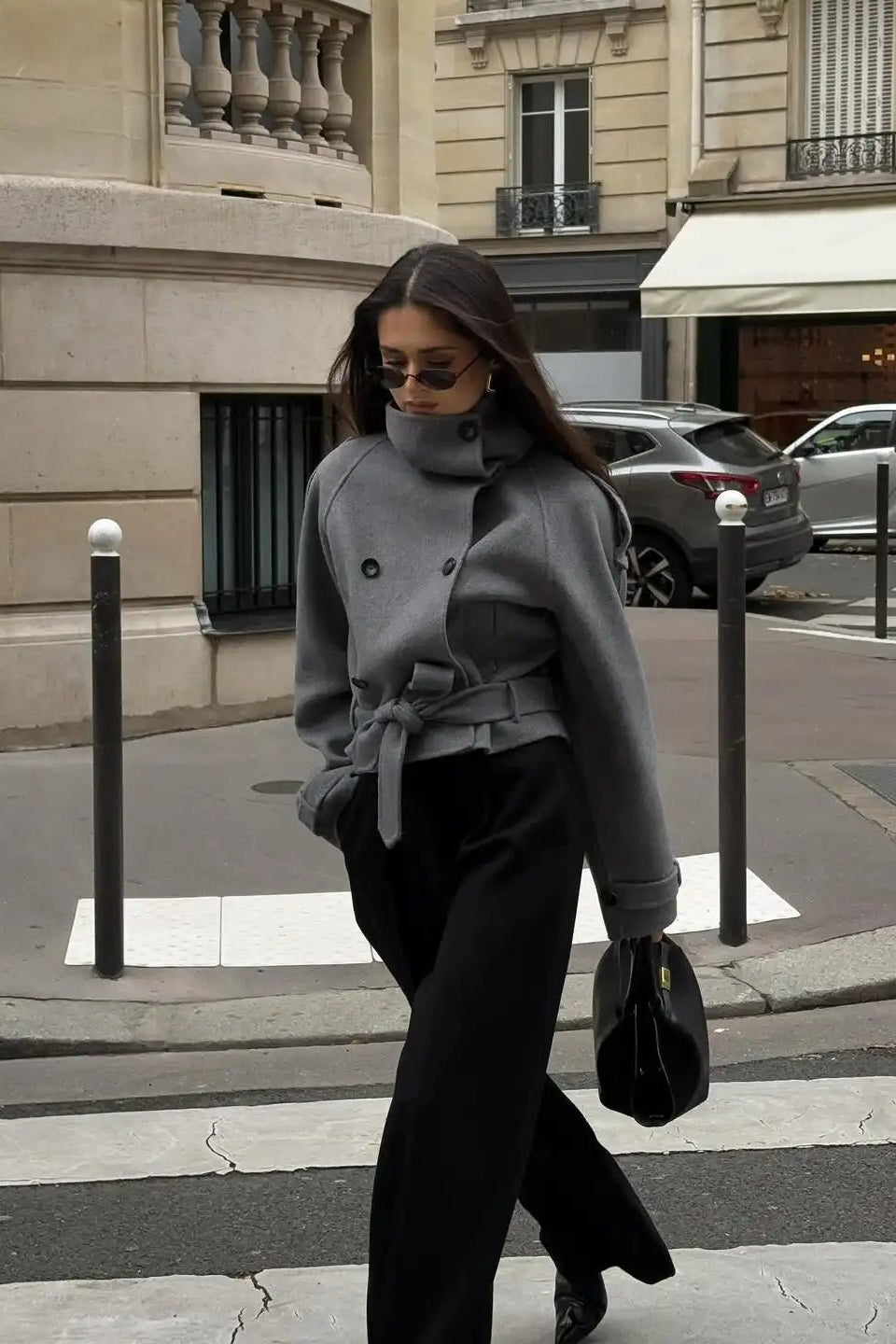 ZEYA - Carmen Double-Breasted Turtleneck Coat