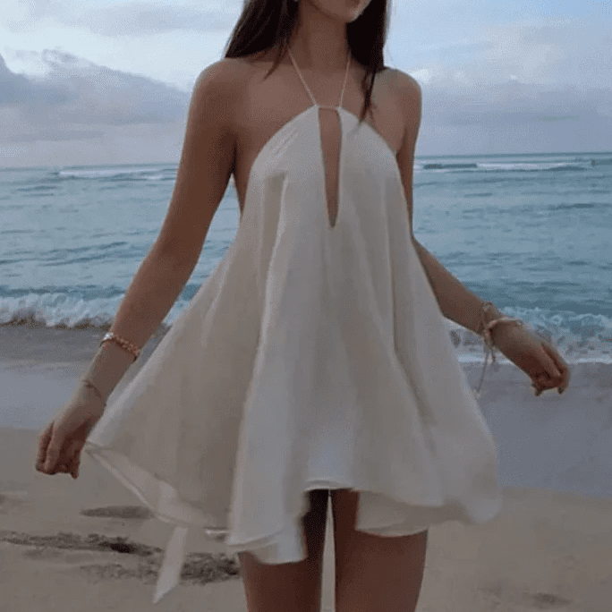 ZEYA - Catalina Off-Shoulder Hollow Out Summer Dress