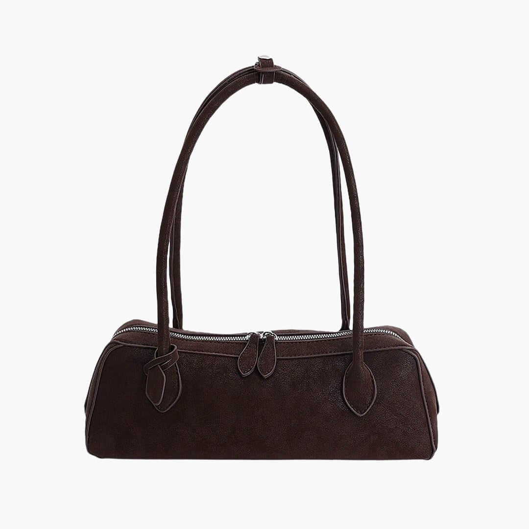 ZEYA - Celeste Suede Baguette Bag