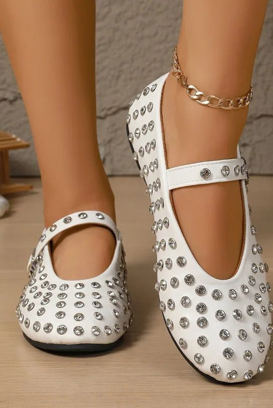ZEYA - Cristy Rhinestone Ballet Flats