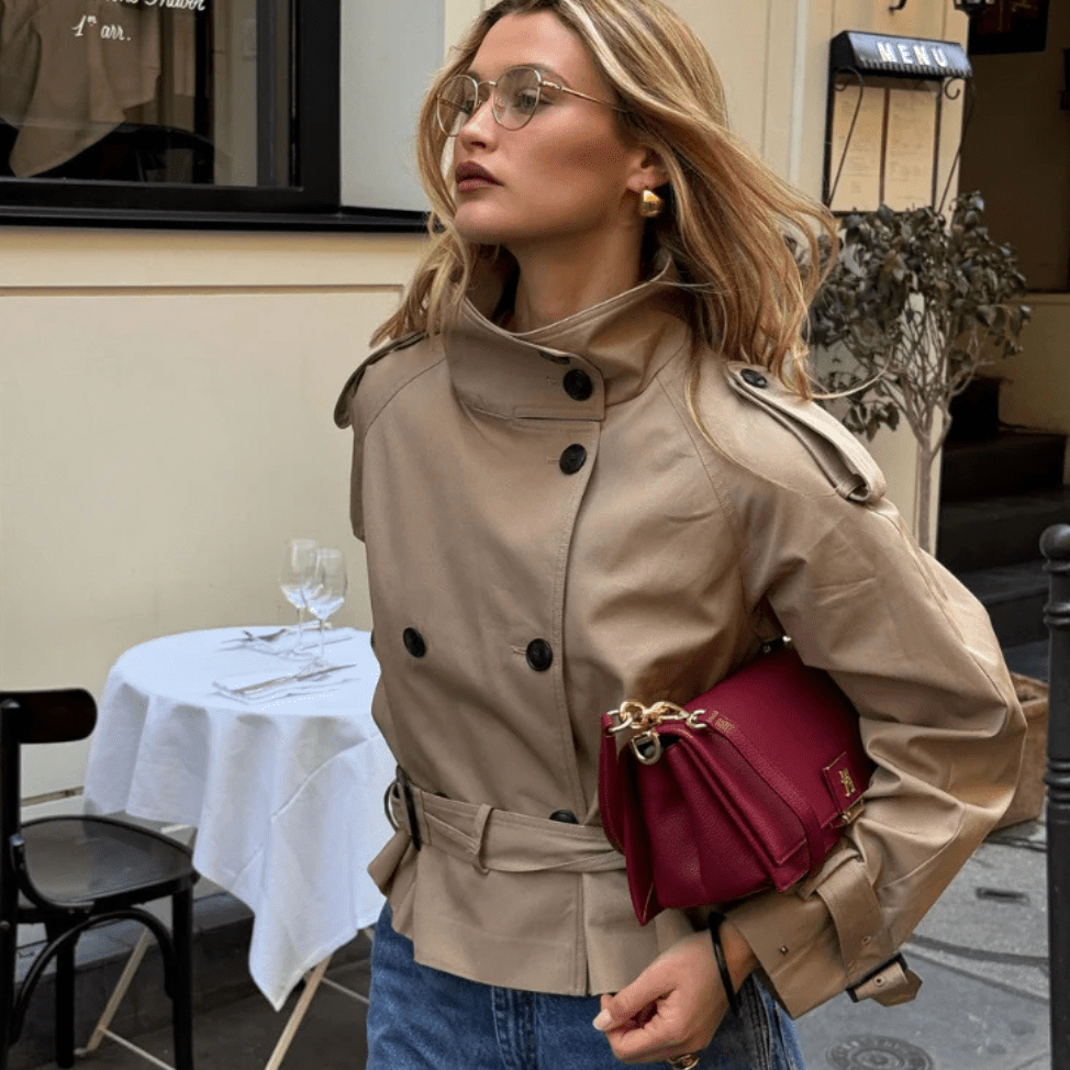 ZEYA - Daphne Cropped Trench Coat