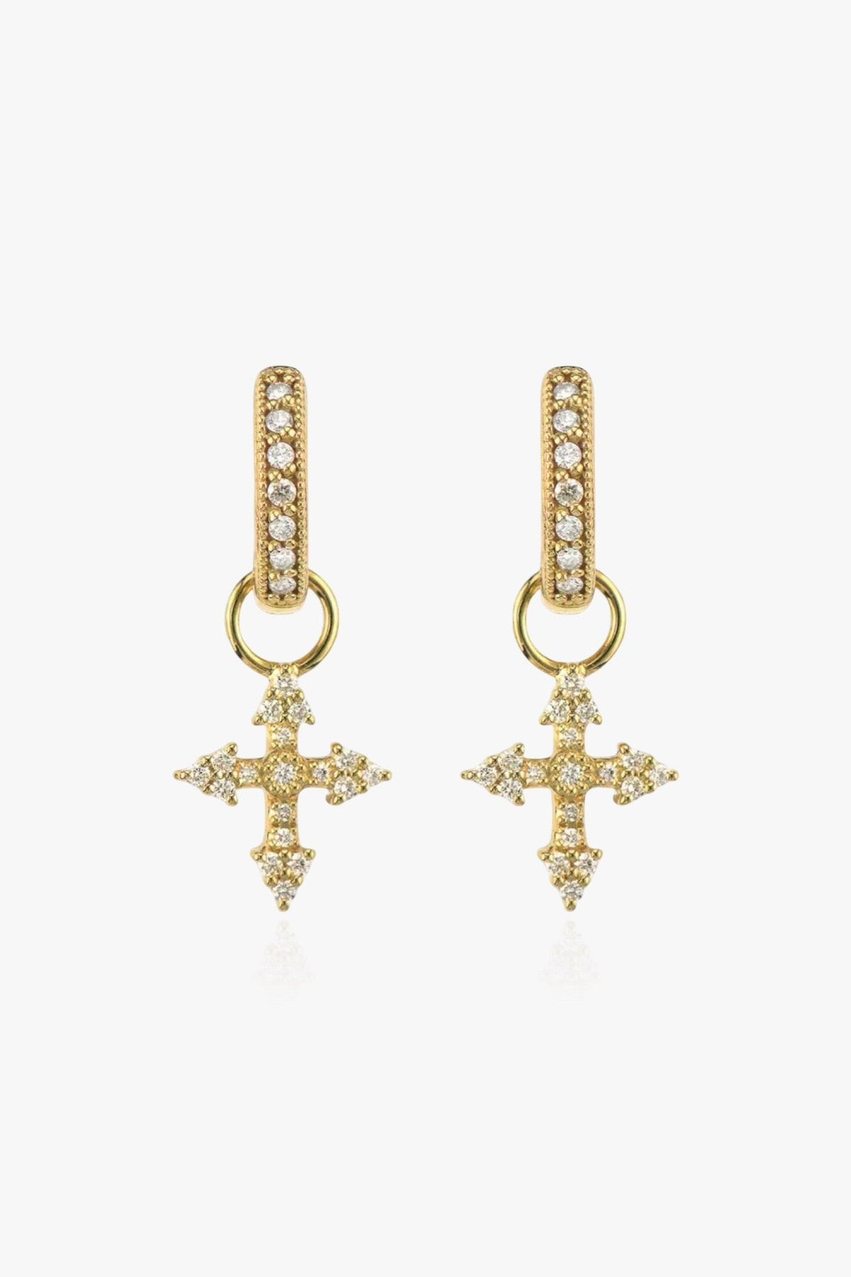 ZEYA - Divina Cross Earrings