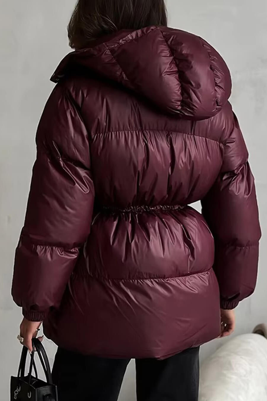 ZEYA - Elaine Drawstring Hooded Puffer Coat