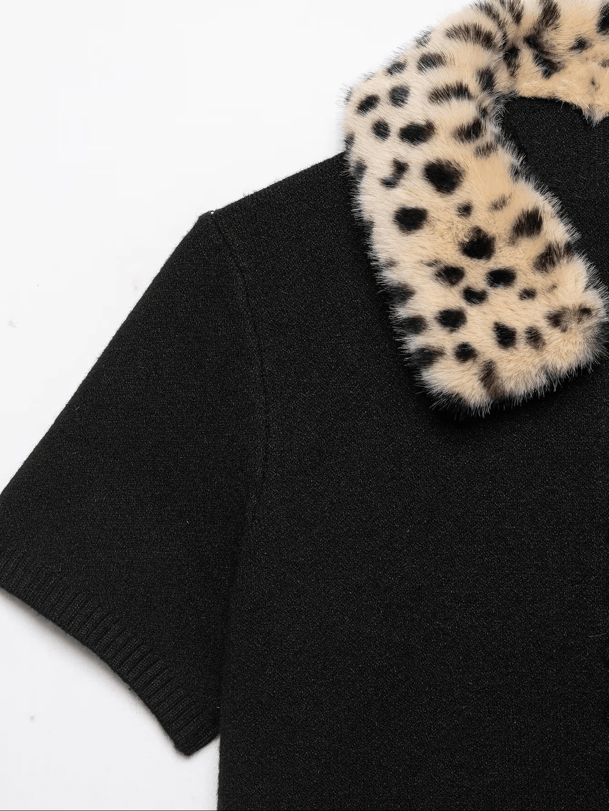 ZEYA - Ella Faux Fur Bambi Knit Cardigan Top