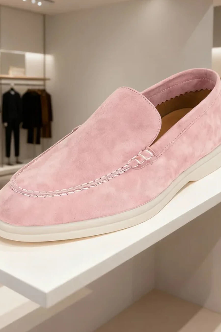 ZEYA - Elvira Suede Flat Moccasin Loafers
