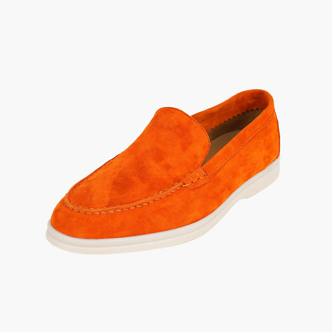 ZEYA - Elvira Suede Flat Moccasin Loafers
