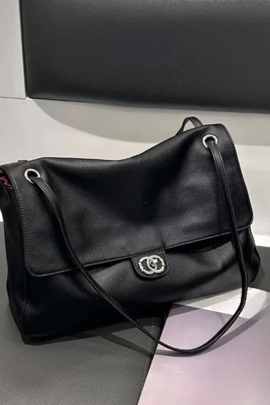 ZEYA - Emma Buckle Flap Shoulder Bag