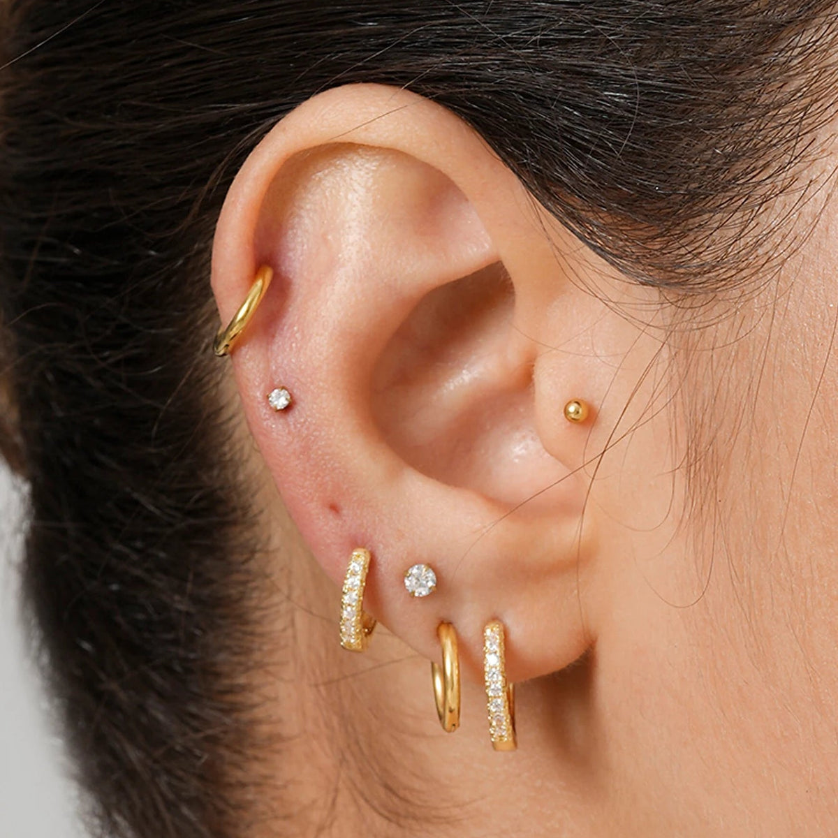 ZEYA - Emma Earring Hoop Set 10pcs