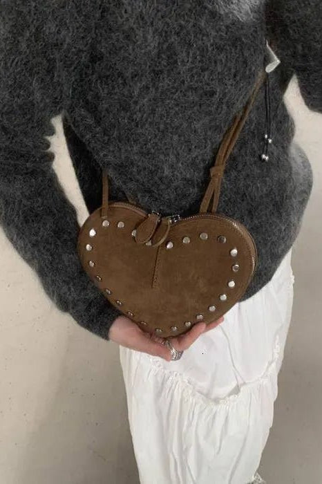 ZEYA - Esther Vintage Faux Suede Crossbody Bag