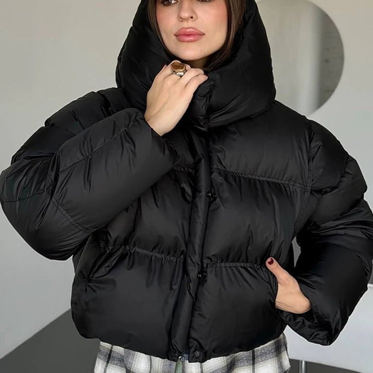 ZEYA - Evelyn Hooded Cropped Puffer Jacket
