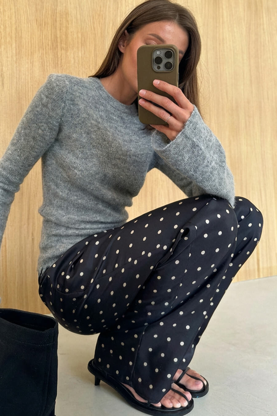 ZEYA - Evita Polka Dot Satin Pants