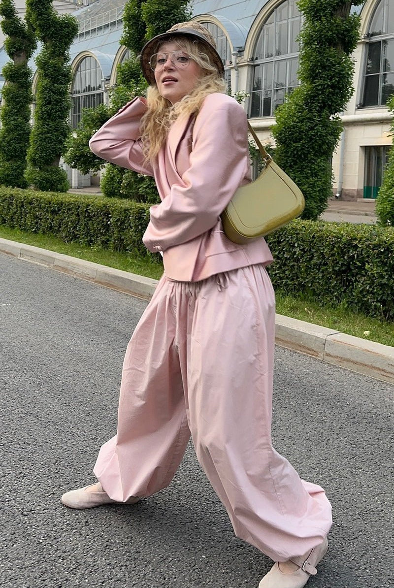 ZEYA - Fenella Elastic Waist Baggy Pants