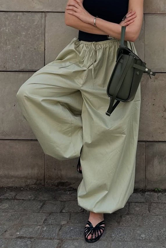 ZEYA - Fenella Elastic Waist Baggy Pants