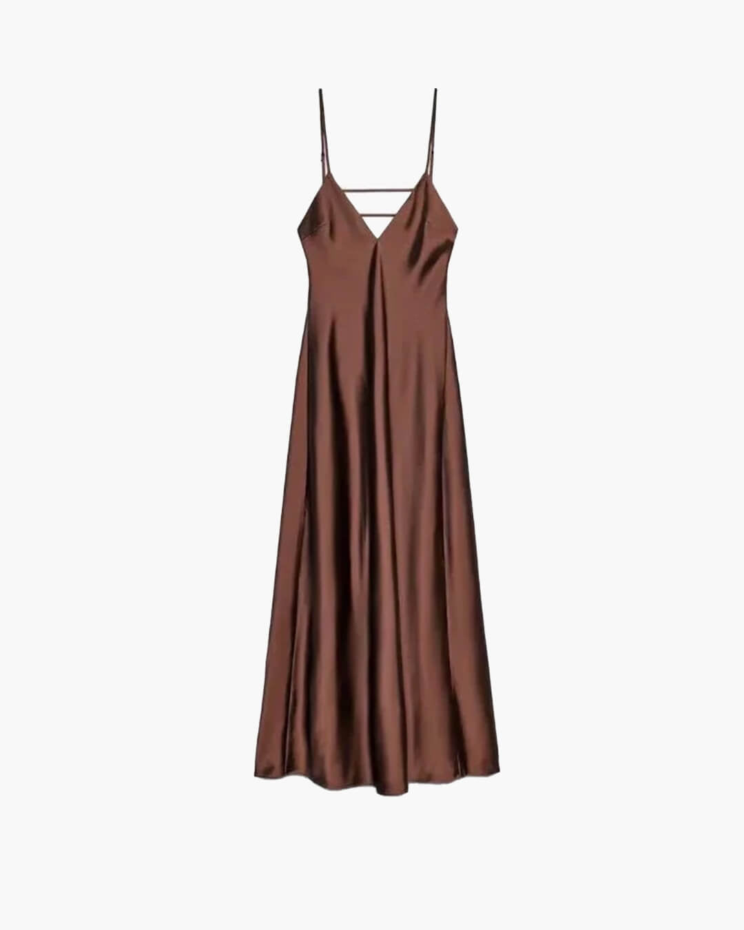 ZEYA - Fiora Satin Backless Maxi Dress