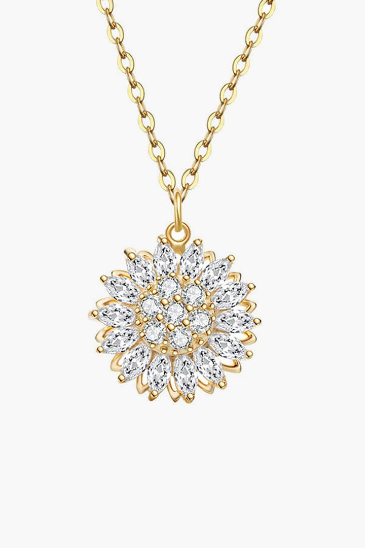 ZEYA - Flower Anxiety Spinner Necklace