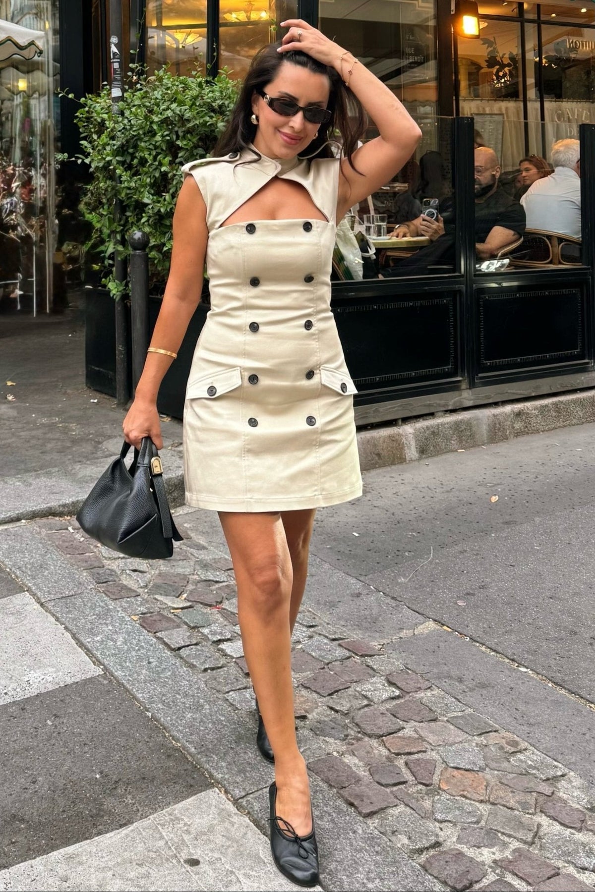 ZEYA - Helen Sleeveless Cutout Sheath Mini Dress