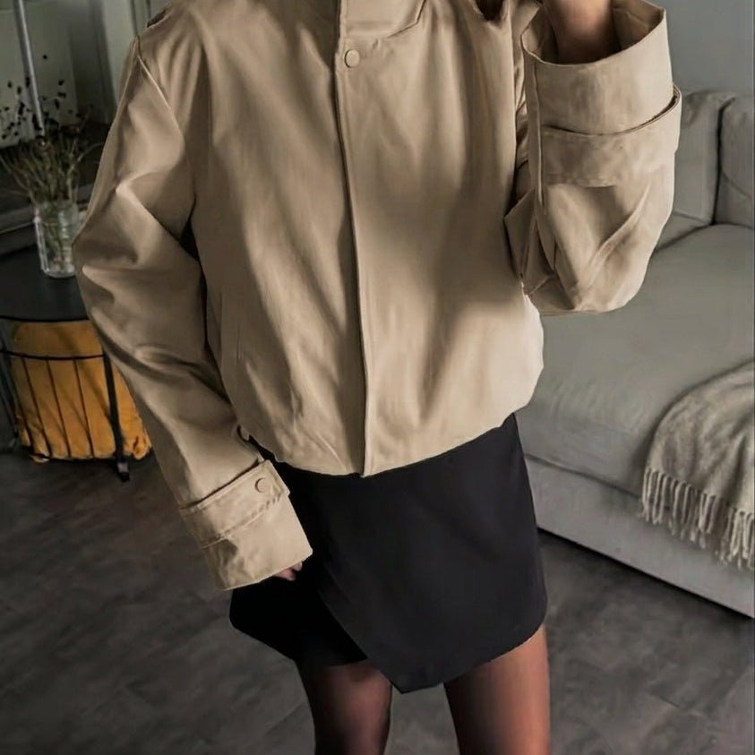 ZEYA - Helena Cropped Bomber Jacket