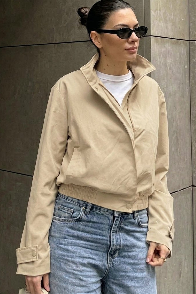ZEYA - Helena Cropped Bomber Jacket