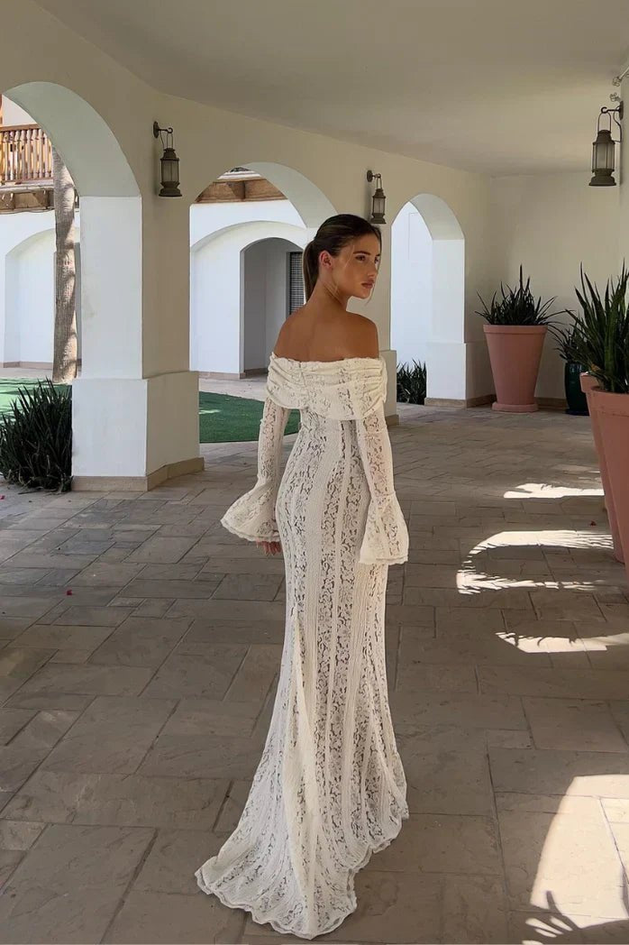 ZEYA - Ivy Off-Shoulder Lace Maxi Dress