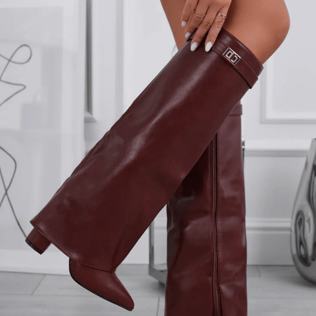 ZEYA - Jasmin Leather Lace-Up Boots