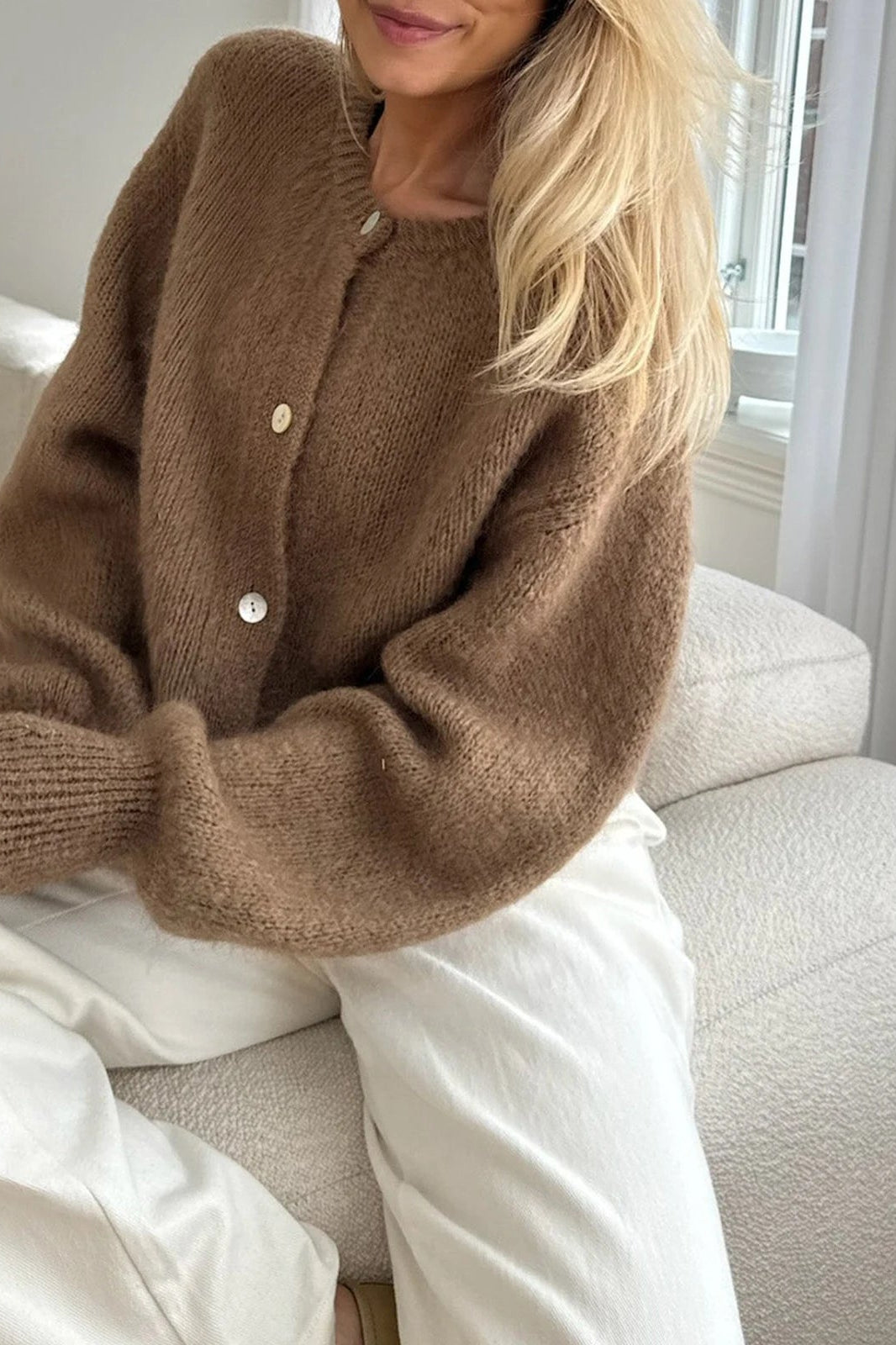 ZEYA - Jasmine Fuzzy Knit Cardigan