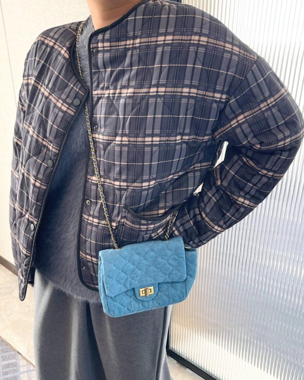 ZEYA - Jessica Plaid Padded Jacket