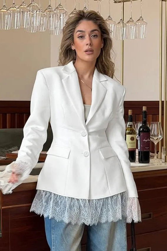 ZEYA - Joanne Blazer with Lace Details