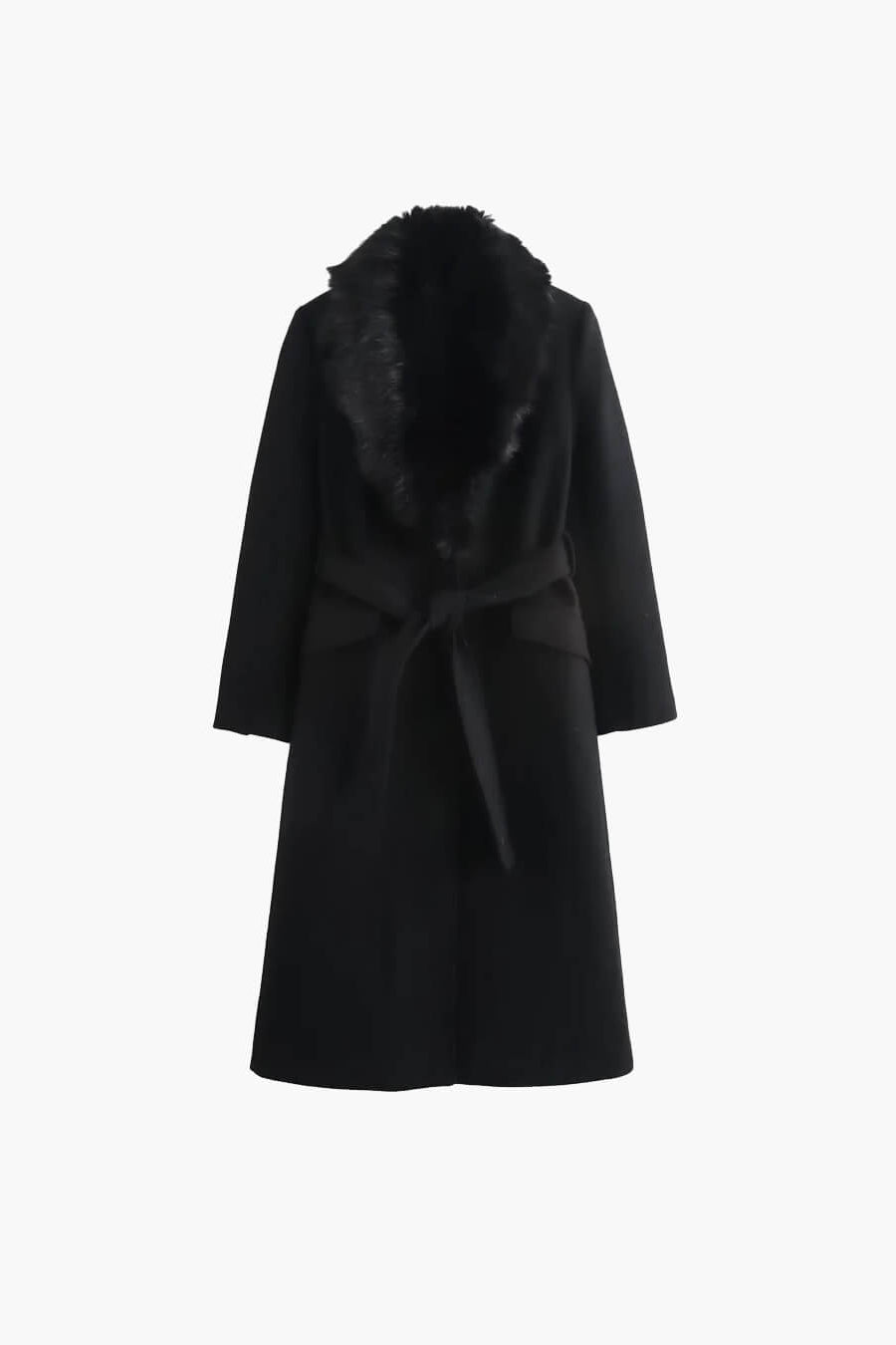 ZEYA - Josie Faux Fur Collar Maxi Coat
