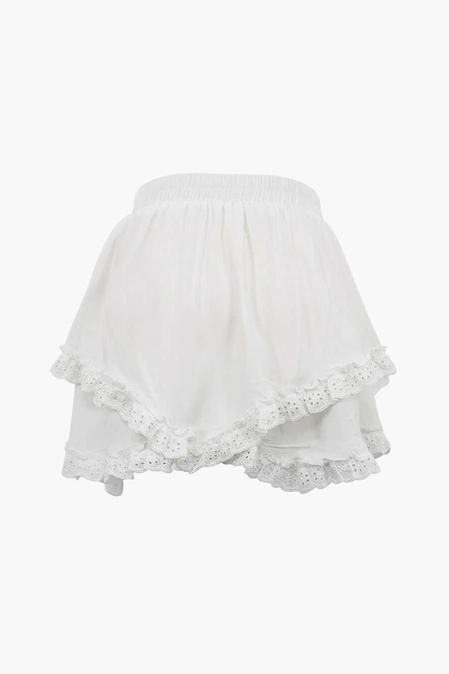 ZEYA - Kiara Ruffled Trim Layered Mini Skirt