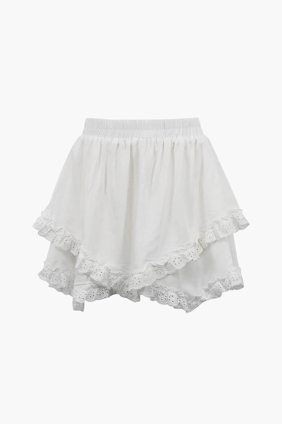 ZEYA - Kiara Ruffled Trim Layered Mini Skirt
