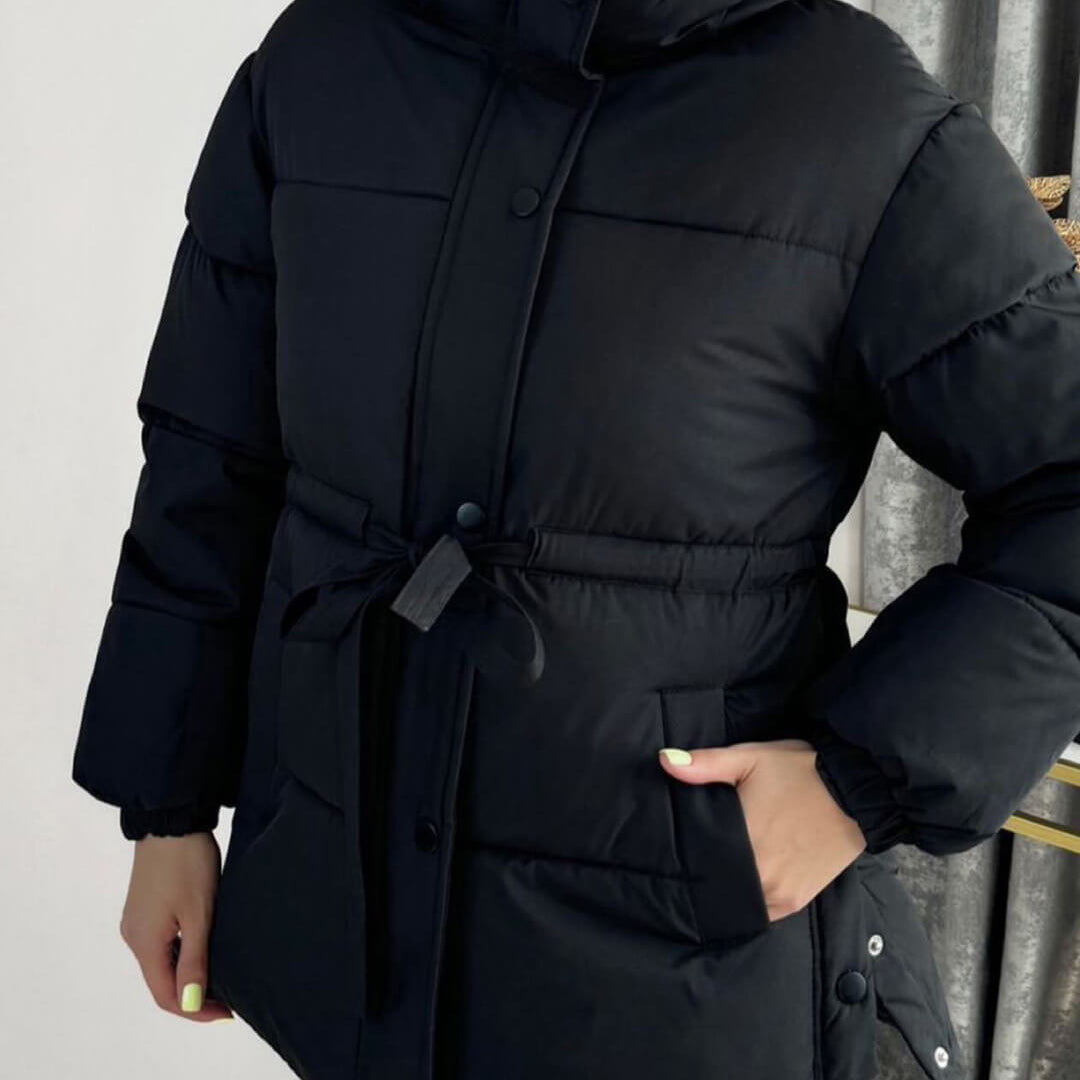 ZEYA - Lani Lace Up Hooded Coat