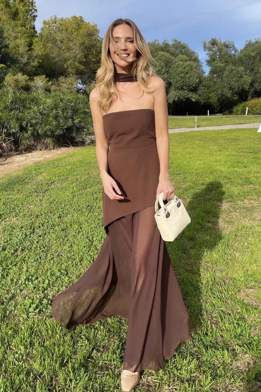 ZEYA - Mary Asymmetric Maxi Dress