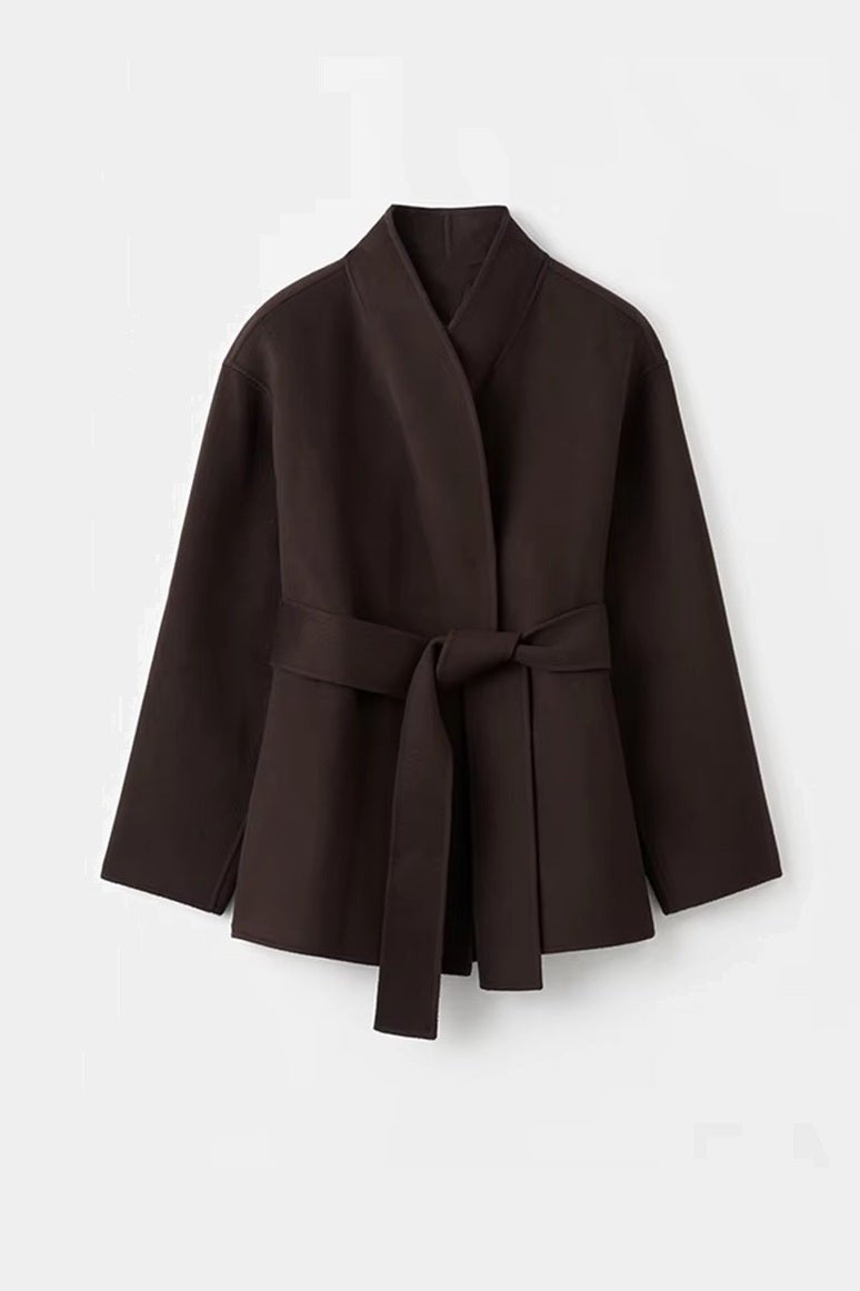 ZEYA - Mary Belted Oversized Wrap Coat